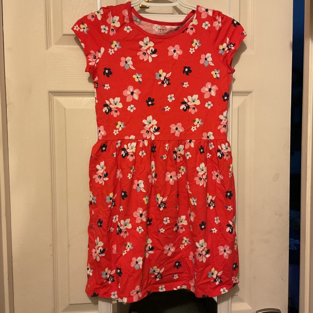 Youth Girls CARTER’S KID Size 10 Casual or Dressy SPRING Floral Dress